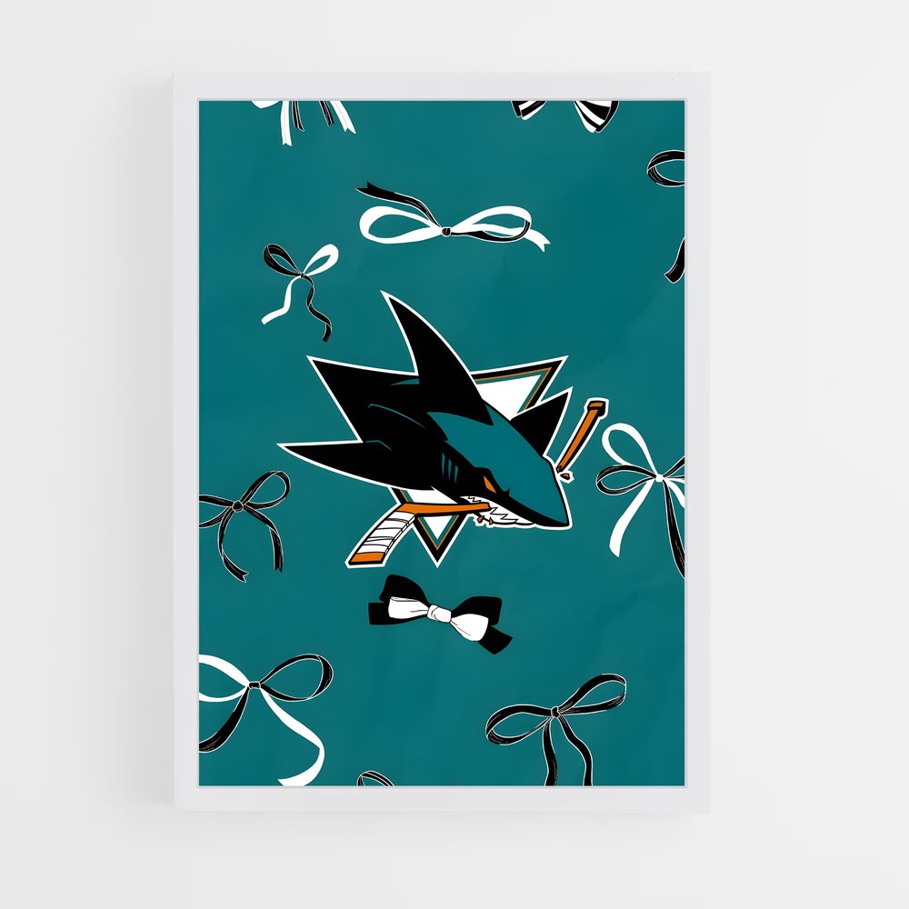 Poster Sharks Attack – affiche Hockey sur glace (vue 3)